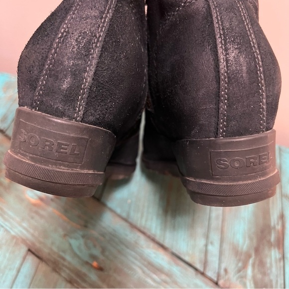 Sorel Women's Evie Bootie Waterproof Suede Boots Black Size 9.5 - Picture 6 of 12
